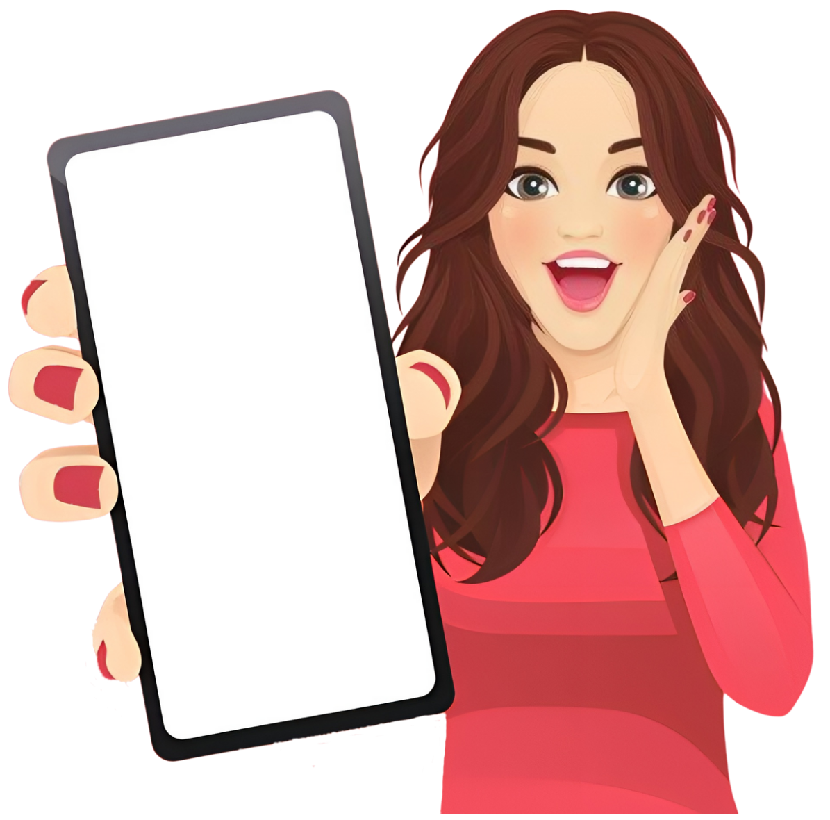 Character with Phone